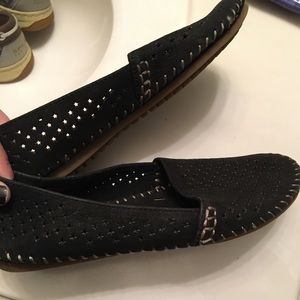 Me Too Adam Tucker black slip ons